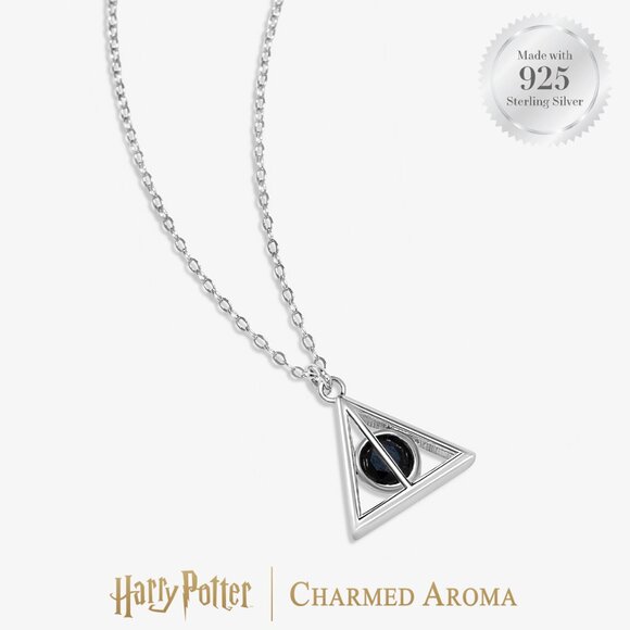 Harry Potter Deathly Hallows Necklace, Charmed Aroma 925 Sterling Silver - Picture 2 of 2